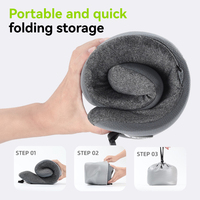 Vente en gros Oreiller cervical de voyage en forme de U Oreiller de massage cervical en mousse à mémoire de forme pour le vol Avion Voiture Bureau Dormir Confortable