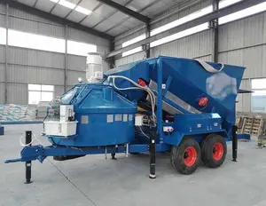 buy concrete plant 10m3/h small mobile concrete batching plant with control system