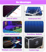 Suelo Infinito 3D Magnético Profesional para Eventos y Exhibiciones, Conexión Perfecta, Control por Aplicación, Sincronización Musical, Fácil Instalación