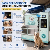 Station de lavage pour chiens commerciale en SUS304, distributeur automatique en libre-service, machine portable de nettoyage et de bain pour animaux de compagnie, fabricant et fournisseur OEM