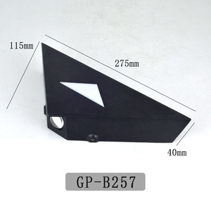 Lampe murale triangulaire d'extérieur 275x115mm en aluminium, lumière LED étanche pour balcon, terrasse, cour - Product Image 1