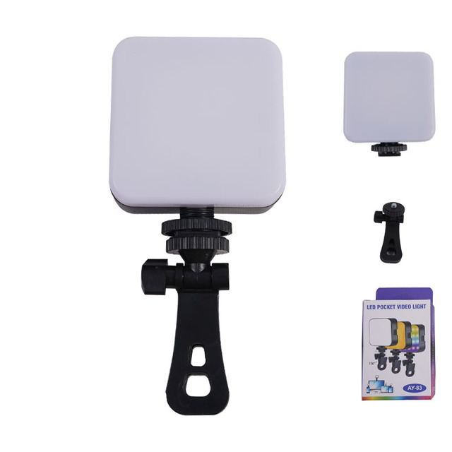 Portable Live Streaming Photo Mini Camera Light Cell Phone RGB LED Video Fill Light for Camera Video Laptop Light with Clamp