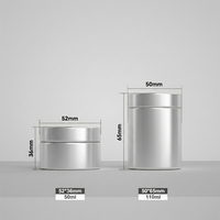 Boîte en aluminium durable pour comprimés de menthe, avec couvercle à double paroi, pour poudre blanchissante pour les dents