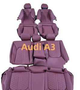 Funda de Asiento de Coche de Cuero Nappa Morado Personalizada para <span class=keywords><strong>Audi</strong></span> <span class=keywords><strong>A3</strong></span> - Product Image 1