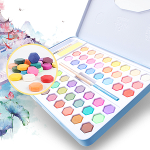 Giorgione – Coffret de 36 couleurs de peinture <span class=keywords><strong>aquarelle</strong></span> solide en boîte métallique avec cadeaux offerts pour la peinture sur papier et toile - Product Image 6