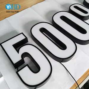 Outdoor Advertising Led Channel Letters Sign Front Lit Acrylic 3D Light Words