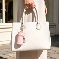 Boîte de rangement de maquillage de beauté personnalisée avec logo, mini porte-clés, ensemble d'emballage, étui de voyage en cuir pour rouge à lèvres et pinceaux de maquillage pour sac à main