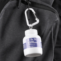 Mini bouteille de poudre de protéine avec porte-clés Portable Mini porte-médicaments publicité santé entonnoir bouteille de sport outil extérieur