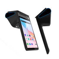 Máquina Procesadora de Pagos, Dispositivo POS Android 14 Móvil con Pantalla Táctil de 8 Pulgadas, 4G, Lector de Códigos de Barras, Sistema de Punto de Venta Portátil