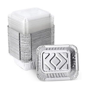 Bạc hình chữ nhật dùng một lần lá khay lò nhôm khay nhà máy tùy chỉnh bán buôn nhôm lá hộp đựng thức ăn - Product Image 6