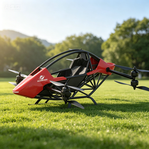 New Battery Powered Red Carbon Fiber VTOL Aircraft 2.5M Wingspan Lightweight Rotary Wing Vertical Take Drone 4K <b>Camera</b> Single - Product Image 5