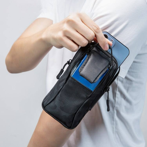 Sac de bras de course pour hommes et femmes, équipement de sport, pochette pour téléphone, sac de poignet tendance avec outil magique compatible avec le jogging - Product Image 5