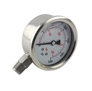 Đồng Hồ Đo Áp Suất Chống Sốc Bằng Thép Không Gỉ Áp Suất Cao 63Mm Dùng Cho Thủy Lực - Product Image 3