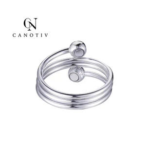 Anneau magnétique en cuivre massif pur antique pour la santé <span class=keywords><strong>Bio</strong></span> bijoux énergie scalaire dames bagues - Product Image 6