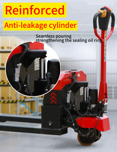 Transpaleteira Hidráulica Portátil Compacta 4x4 com Pneus Sólidos e Deslocador Lateral Hidráulico – Design que Economiza Espaço para Pequenos Armazéns - Product Image 6