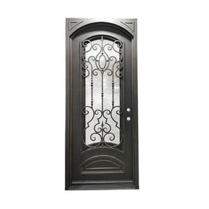 Porte principale extérieure moderne en fer forgé pour l'entrée principale de la porte en fer Design Catalogue des portes en acier bon marché - Product Image 5