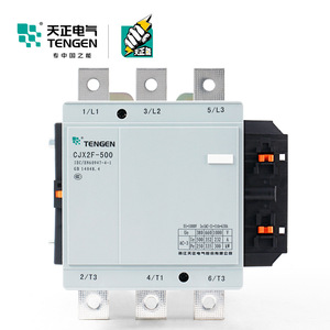 Contacteur AC Tengen Cjx2f-500 500A 3 phases, montage sur rail DIN - Product Image 1