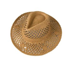 Bán Buôn Mùa Hè Sombrero Bãi Biển Phụ Nữ Người Đàn Ông Fedora Mũ Thanh Lịch Đồng Bằng Mặt Trời Biểu Tượng Tùy Chỉnh Giấy Panama Mũ Rơm - Product Image 1