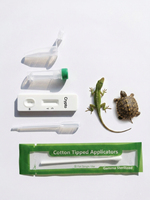 Prueba rápida veterinaria para la detección de Cryptosporidium en reptiles, para uso en el hogar.