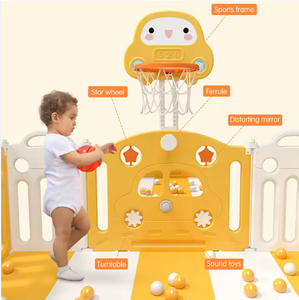 Parc de <span class=keywords><strong>jeu</strong></span> pliable en plastique pour tout-petits, clôture de sécurité portable pour enfants et bébés, utilisable en intérieur et en extérieur - Product Image 2