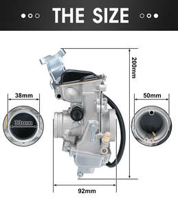 Carburateur à glissière plate série TM33-8012 pour DR350 KLX 250 TTR250 XR250 KLX250 KLX300 TTR25 250-300CC – Ensemble carburateur - Product Image 2