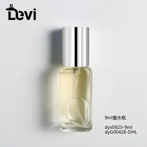 Devi New Design 9ml 100ml Glass Perfume Bottles Blue Men's Parfum Bottle Refillable Fragrance Sprayer Atomizer Empty Container