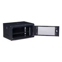 Vente directe usine : Armoire de serveur murale en acier laminé à froid 4U, 6U, 9U, 12U, 15U, 18U, 19 pouces, standard pour serveur réseau