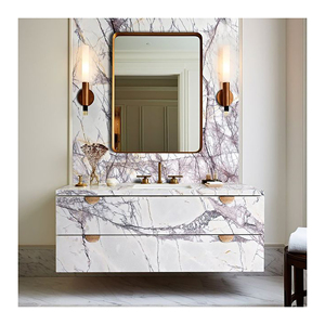 Лиловый Мраморный раковина для ванной - Product Image 1