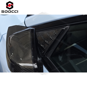 Spoiler de rétroviseur latéral en fibre de carbone sèche pour BMW M3 G80 G81 M4 G82 G83 M2 G87, garniture triangulaire de rétroviseur, kits de carrosserie - Product Image 5