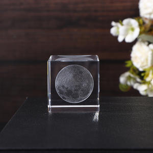 Cubo de Cristal del Sistema Solar con Grabado Láser 3D Personalizable de Alta Calidad HBL, Luz Nocturna Brillante para Decoración del Hogar - Product Image 5