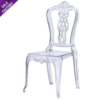 Chaise en acrylique transparente Sinoperfect, styles multiples, Chiavari, cristal, événementiel, Napoléon, Tiffanie