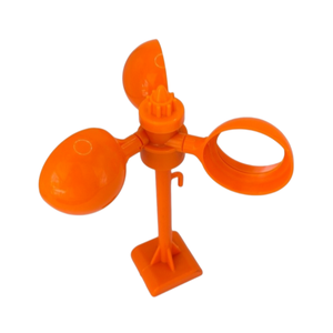 Répulsif à oiseaux rotatif à énergie solaire, écologique, en ABS, réfléchissant, imperméable, orange, pour ferme - Product Image 3