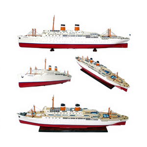 Maquette de navire SS INDEPENDENCE PINEWOOD OCEAN LINER - Modèle de bateau autoportant de haute qualité, peint à la main, pour la décoration nautique et les fêtes - Product Image 1