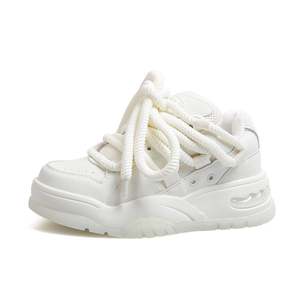 Women's Sporty Casual Walking <b>Shoes</b> Lace-Up Closure Breathable Lightweight Platform Autumn - Product Image 1