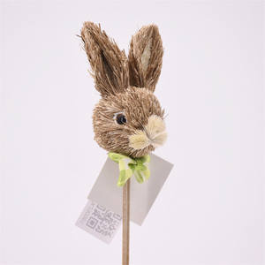 नया डिजाइन कृत्रिम शिल्प वसंत बंनी पार्टी के लिए ईस्टर खरगोश सजावट - Product Image 1
