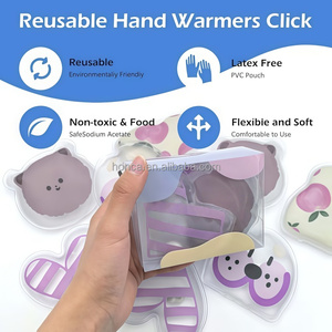 Wholesale Reusable Cute Pattern Hand <strong>Warmer</strong> for <strong>Kids</strong> Metal Disc Gel Heating Pad Hot &amp; Cold Packs Factory Price Magic Heat Pack - Product Image 4