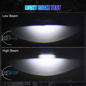 <span class=keywords><strong>High</strong></span> <span class=keywords><strong>Lumen</strong></span> H4 <span class=keywords><strong>LED</strong></span> Projektor Scheinwerfer Matrix Fernlicht Universal <span class=keywords><strong>LED</strong></span> Lampe Auto Licht Kit Plug & Play Mini Objektiv - Product Image 2