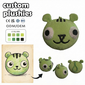 Peluche personnalisée, poupée en peluche, mini ours étoile rouge moelleux, breloques de sac à dos, lapin Rcm3100, porte-clés en peluche, panda, peluche haltère, personnalisable - Product Image 3