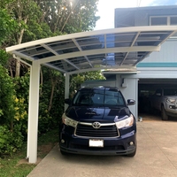Abri de voiture en polycarbonate en gros |   Fournisseur de auvents de stationnement extérieurs résistants aux intempéries pour les projets de garages de villas