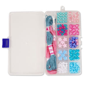 Clay Beads Rose-Team WingArt DIY You Own Cute Beautiful Pink Love Star Bead Bracelet Kit - Product Image 2