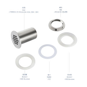 Kangyu bagno lavabo in acciaio inox lavello tappo di scarico con o senza trabocco per il mercato europeo - Product Image 4