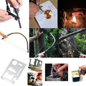 बाहरी गियर आपातकालीन किट 13 में 1 सो के पेशेवर जेब उत्तरजीविता गियर शिविर उपकरण प्राथमिक सहायता किट - Product Image 5