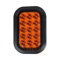 5.3 "X 3.4" feu arrière LED rectangulaire 12V/24V LED feu arrière pour camion remorque arrêt/virage/queue, SAE/DOT/FMVSS108