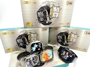 Z85 Max Smart Watch Hd Screen Gebaar Controle 3 Riem Roestvrij Staal/Leer/Siliconen Hartslagmeting Smart Watch Voor Mannen - Product Image 3