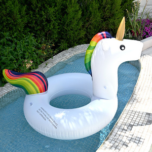 Flotador Inflable de Flamenco para Piscina, 110x40cm, PVC Reforzado, Juguete Acuático para Adultos - Product Image 2