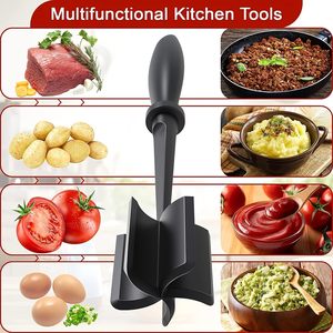 เครื่องบดเนื้อทนความร้อนแบบใช้มือสำหรับเนื้อบดทำแฮมเบอร์เกอร์ - Product Image 4