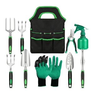 Ensemble d'outils de jardin en alliage d'aluminium AOZOU avec étui souple, à commande manuelle - Product Image 1