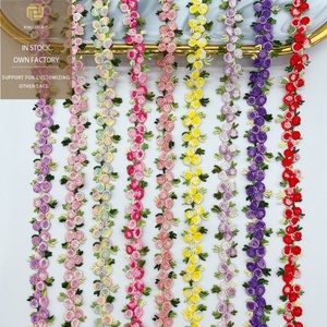 Polyester thêu nước hòa tan Nhiều Màu ren Phụ Kiện may mặc nước hòa tan ren mã vạch nhỏ - Product Image 1