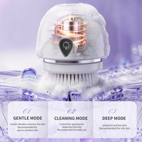 Nettoyeur facial électrique automatique, appareil de nettoyage du visage à vibration sonique portable pour un nettoyage en profondeur des pores, soin de la peau