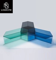 Prix fabricant, personnalisation, vente chaude, ensembles de meubles de salon, tables basses en acrylique, tables basses modernes de luxe
